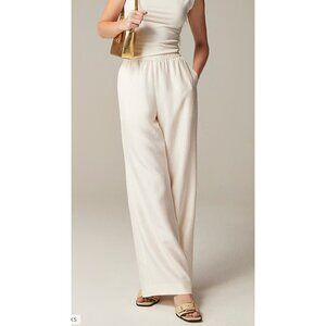 J. Crew Cream Wide-Leg Pants